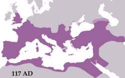 Ti kaaduan a panaggay-at ti Imperio a Romano idi AD 117.[1]