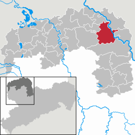 Kaart van Torgau