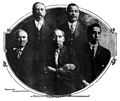 Image 5From left to right, Chief Wesley Johnson, Thomas B. Sullivan, Culberson Davis, James E. Arnold, and Emil John. (from Mississippi Band of Choctaw Indians)
