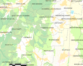 Poziția localității Pfaffenheim