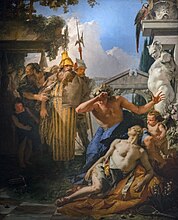 ジョヴァンニ・バッティスタ・ティエポロ「ヒュアキントスの死（The Death of Hyacinth）」1752年