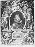 Гравюра Егідіуса Заделера за твором Ханса фон Аахена «Портрет імператора Рудольфа ІІ»