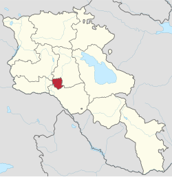 Location within Armenia