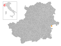 Locatie van Cinzano in Turijn (TO)