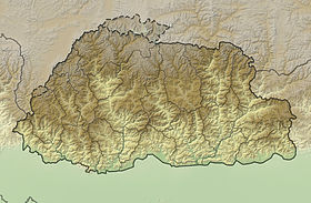 Voir sur la carte topographique du Bhoutan