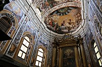 Худ. Чезаре Аретузі (1549–1612). Стінописи з орнаментами, церква Сан Джованні Еваджеліста, Парма, фото 2017 р.