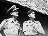 Arthur Henry Cobby and Clive Caldwell in January 1945