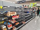 Rayons de supermarché vides en Australie