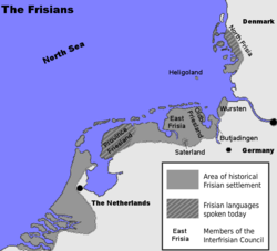 Фризийските езици в Нидерландия и Германия