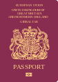 2019年前簽發的直布羅陀護照封面。