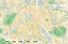 Passage des Écoliers på kartan över Paris