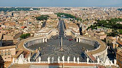 Изглед към Рим от купола на базиликата „Св. Петър“, 2007 г.