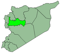 Map o Sirie wi Hama heichlichtit