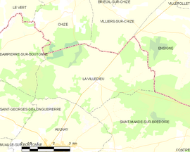 Mapa obce La Villedieu