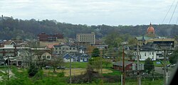 Downtown Ironton looking southwest from U.S. Route 52