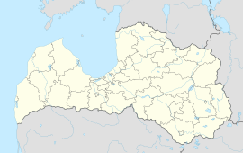 Cesis na mapi Latvije