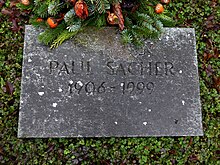 Paul Sacher (1906–1999) Dirigent, Förderer moderner Musik, Mäzen, Grab auf dem Friedhof Hörnli, Riehen, Basel-Stadt