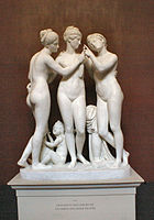 Οι Χάριτες κι ο ‘Ερωτας, 1818, Κοπεγχάγη, Thorvaldsens Museum
