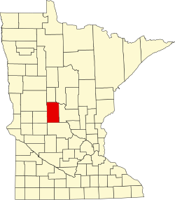 map of Minnesota highlighting Todd County