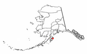 Poziția localității Kodiak, Alaska