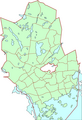 Bản đồ 55 quận ở Espoo