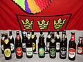 Various brands of bottled Kölsch beer (Cologne, Germany)
