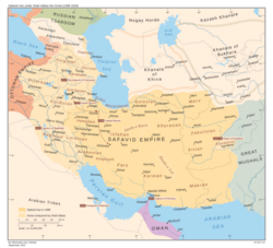 Greatest borders during Abbas the Great