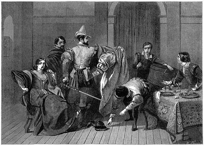 Иллюстрация к IV акту пьесы Шекспира «Укрощение строптивой»
