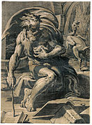 Diógenes (c. 1524-29), de Ugo da Carpi