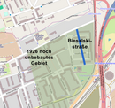 Lage der geplanten Biesalskistraße (ca. 1930)