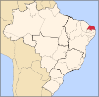 موقعیت ریو گرانده شمالی در برزیل
