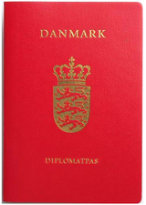 Ett danskt diplomatpass.