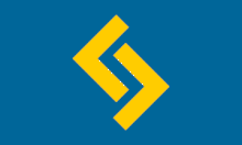 Jera-Rune auf Flagge der schwedischen Organisation Förbundet nationell ungdom ("Verband nationaler Jugend")