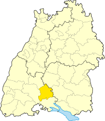Circondario di Tuttlingen – Mappa