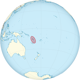 Localização do; de Vanuatu