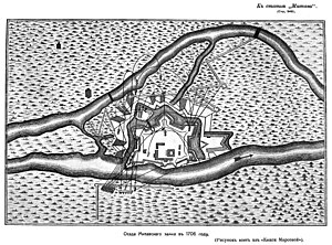 План осады Митавской крепости