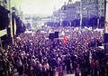 English: PCP/APU, a demonstration in Oporto in September, 1982 Português: Manifestação do PCP/APU no Porto em Setembro de 1982