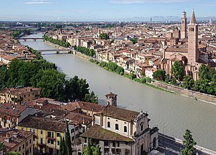 Vista da colle San Pietro di Verona