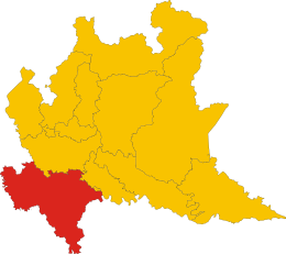 Provinsa de Pavia – Mappa