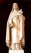 Sculpture of Saint Thérèse of Lisieux designed by François Carli inside the Église Saint-Cannat