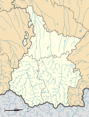 拉勒勒在上比利牛斯省的位置