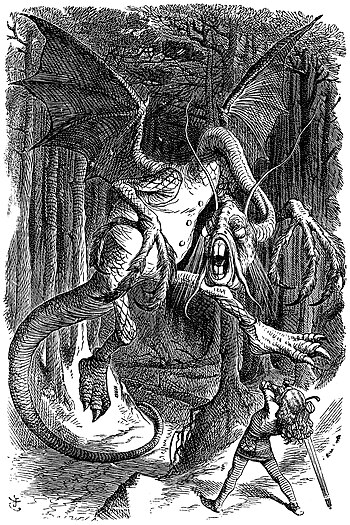 ...faces off with the Jabberwock.