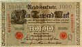 1000 немецких марок. Германия. 1910, аверс