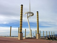 Torre de telecomunicaciones de Montjuic (1991), de Santiago Calatrava.