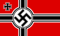 Reichskriegsflagge, die oorlogsvlag van die Wehrmacht en die amptelike vlag van die Kriegsmarine