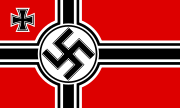 ? 1938年 - 1945年のナチス・ドイツ海軍の軍艦旗。