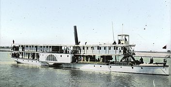 Riverboatoj sur Nilo, Egipto 1900