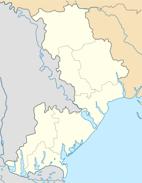 Зоринове. Карта розташування: Одеська область