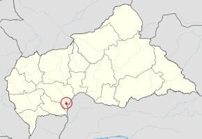 Kart over Bangui
