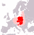 Χάρτης της Κεντρικής Ευρώπης, σύμφωνα με τον Λόνι Ρ. Τζόνσον (2011)   Οι χώρες που θεωρούνται συνήθως Κεντροευρωπαϊκές (κατά την Παγκόσμια Τράπεζα και τον ΟΟΣΑ)   Χώρες που θεωρούνται Κεντροευρωπαϊκές μόνο με την ευρύτερη έννοια του όρου.